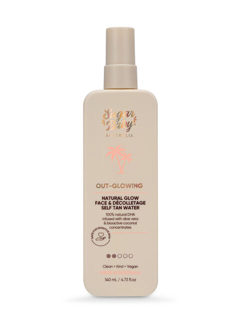 OUT-GLOWING Natural Glow Face & Décolletage Self Tan Water