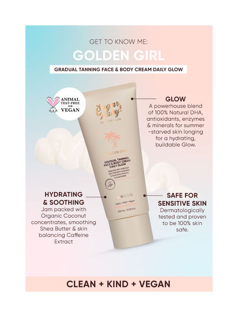 GOLDEN GIRL Gradual Tanning Face & Body Cream Daily Glow